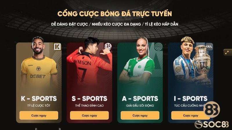Cổng cược bóng đá trực tuyến S Sports