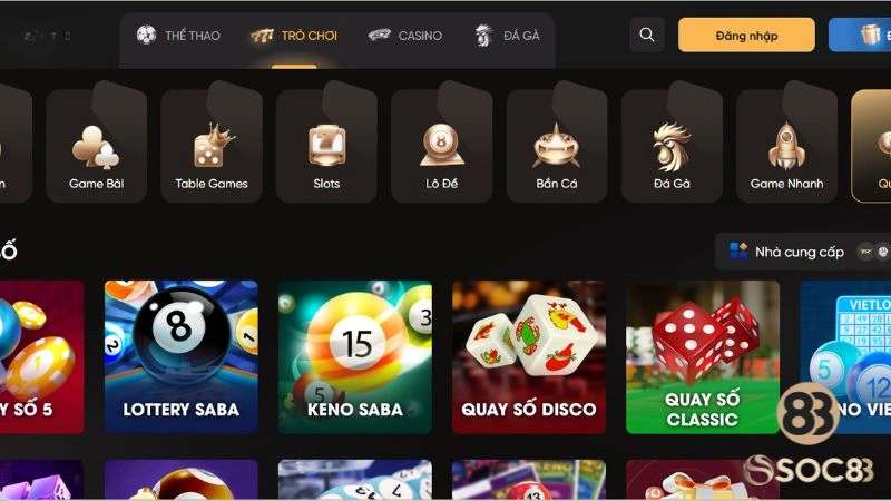 Danh mục game tổng hợp các game chất lượng từ nhà cung cấp uy tín