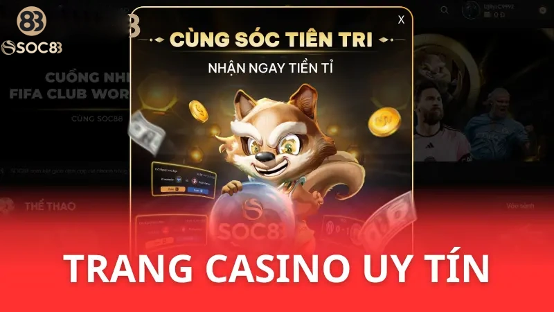 trang web Casino uy tín Soc88