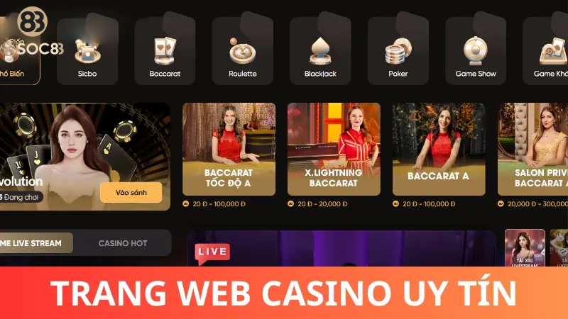 Như thế nào là một trang web Casino uy tín?